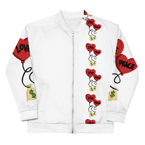 Love and Peace Unisex Bomber Jacket