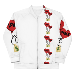 Love and Peace Unisex Bomber Jacket