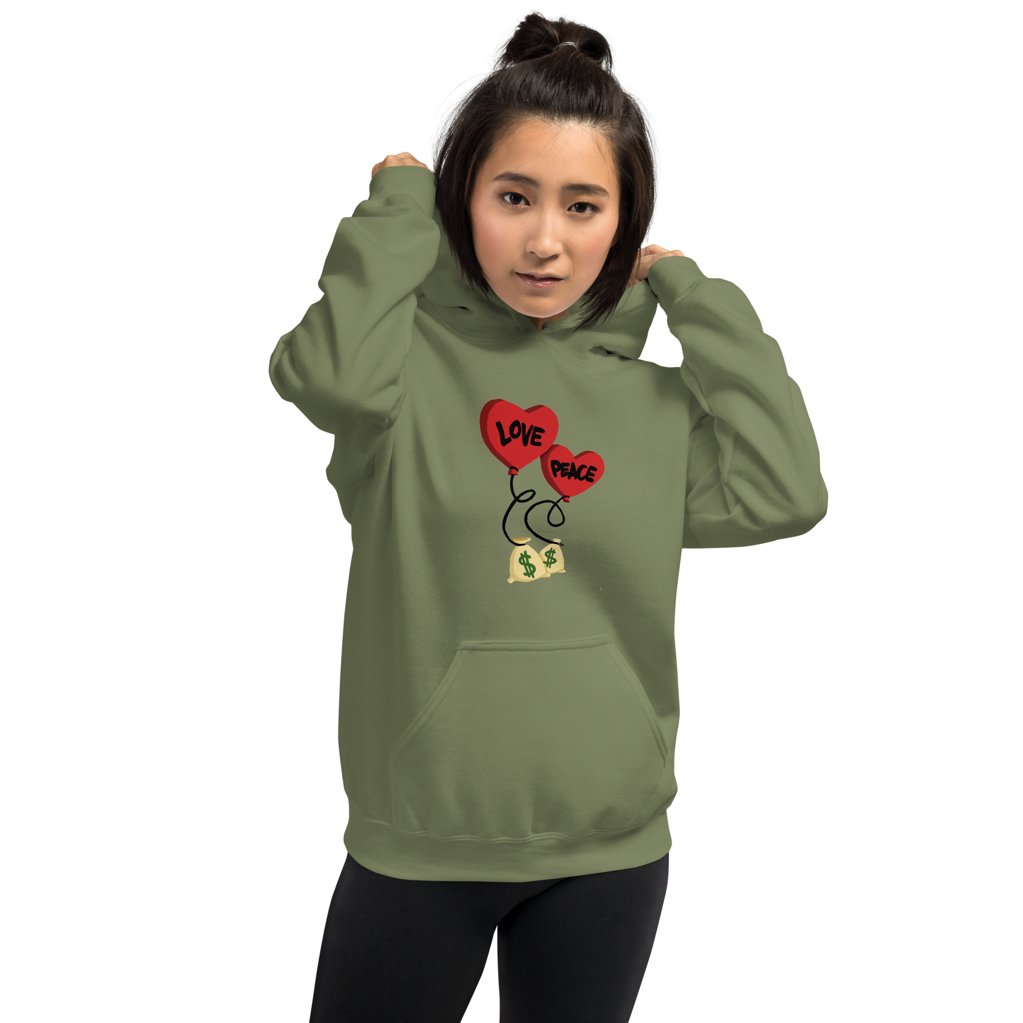 Love and Peace Unisex Hoodie